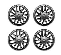 Coprimozzi compatibili con la nuova Tesla Model 3 Highland 2024 da 18 pollici Performance, coprimozzo di ricambio per auto, accessori completi per la copertura del cerchione.(A-matte black)