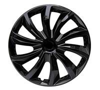 Coprimozzi, Copricerchi universali for coprimozzo da 15 pollici for auto, 4 pezzi(Black)