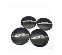 Coprimozzi coprimozzo per auto, 4 pezzi, adesivi per interni auto, con logo JOHN COOPER WORKS per MINI