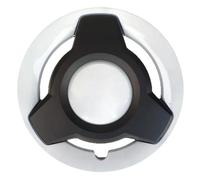 Coprimozzi for auto da 12 pollici, protezioni for ruote, coprimozzi 4 pezzi for accessori for, copricerchi for cerchioni, parti di ricambio universali(Black White)