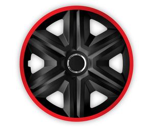 Coprimozzi Universale FAST LUX 16" 4 Pezzi Plastica Resistente NRM RED