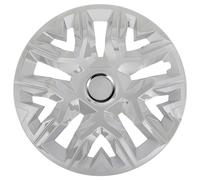 Coprimozzi Universali 15'' Perfecto Laccati Argento 4 Pezzi