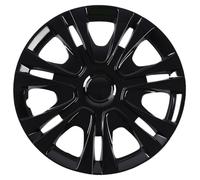 Coprimozzi universali da 14 pollici, set di accessori ricambio for coprimozzi, 4, for auto, esterni(Black)