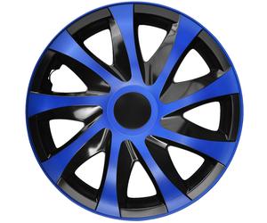 Coprimozzi Universali Draco 13 pollici Blu Nero 4 pezzi
