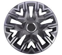 Coprimozzi universali NRM Perfecto 4 pezzi, plastica ABS, Set Universale da 4pz (grafite grafite, 15")