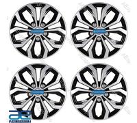 Coprimozzo 14 Pollici Nero Argento Set 4 Pezzi Per Suzuki S-presso