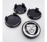 Coprimozzo 4 pezzi da 65 mm per Jaguar XF XJ-S XJ-6 tipo coprimozzo per auto styling cerchioni auto copertura distintivo emblema adesivo coprimozzo ruota, B1
