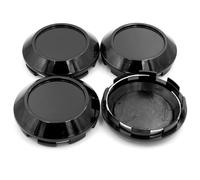 Coprimozzo centrale ruota 4 pezzi 76mm /71,5mm K77 nero con anello in acciaio