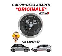 COPRIMOZZO COPPA RUOTA ABARTH ORIGINALE FIAT 500 PUNTO EVO 52057487