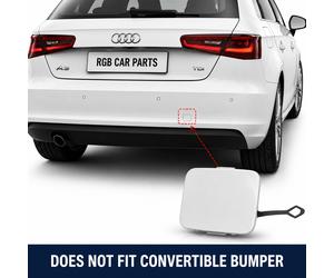Coprimozzo Gancio di Traino Posteriore per Audi A3 8V 2013-2016 Scegli Colore