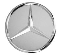 Coprimozzo Originale Mercedes-Benz Argento Titanio Con Stella Cromata In Rilievo