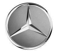 Coprimozzo Originale Mercedes-Benz Grigio Titanio Con Stella Cromata In Rilievo