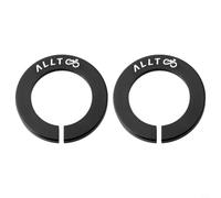Coprimozzo per mozzo della bicicletta, 2 pezzi, anti-tappo per mozzo RockShox | Design anti-torsione, ritenzione sicura, impedisce la rotazione dell'asse, lega, facile da installare