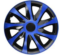 Coprimozzo per ruote da 15 pollici 4 pezzi Universale Blu molto resistente HQ