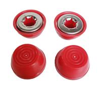 Coprimozzo Quadrapoint compatibile con i vagoni pieghevoli e in plastica della marca Red Wagon 716RED NON per vagoni in legno o acciaio rosso