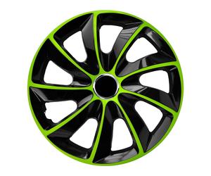Coprimozzo Universale NRM 15 Pollici Verde Nero 4 Pezzi Stig Extra