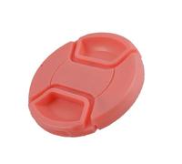 Copriobiettivo 55 mm per tutti gli obiettivi e le fotocamere, copriobiettivo, colore rosa