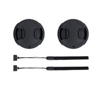 Copriobiettivo anteriore da 49 mm, confezione da 2, con ferma-coperchio Deluxe, per Canon EOS R100 R50 R10 con kit obiettivo RF-S 18-45 mm per Ca