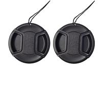 Copriobiettivo da 52 mm per Nikon D5200 D5300 D3300 w/NIKKOR AF-S 18-55 mm, per Canon EOS R5 R6 RP w/RF 35 mm f/1.8 macro obiettivo (confezione da 2)