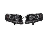 Copriobiettivo Fari Anteriori Per A6 S6 2005-2010 Fari Anteriori A LED Per Auto Gruppo Fari Luci Diurne Copri Lente Faro(Flowing HL)