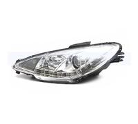 Copriobiettivo Faro Anteriore A LED Per Peugeot 206 T11 2006-2013, Faro Anteriore, Luce Di Svolta Anteriore, Luce D'angolo Copri Lente Faro(Bianco a destra)