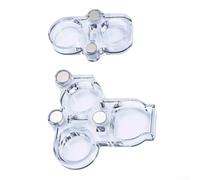 Copriobiettivo fotocamera per iPhone 16/15/14/13/12/11, pellicola protettiva per riparazione doppia e tripla fotocamera posteriore, tappo antipolvere in ABS trasparente per saldatura e protezione dal