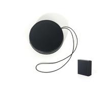 Copriobiettivo in Pelle per Instax Mini 41 - Custodia Antismarrita con Cordino Elastico e Rivestimento Interno in Morbida Schiuma (8cm) - Protezione da Graffi per Accessori (Nero)