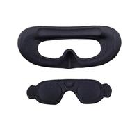 Copriobiettivo per DJI AVATA 2 occhiali 3 cuscinetti in spugna maschera per gli occhi comoda copertura per il viso protezione per lenti per DJI AVATA 2 occhiali 3 accessori (nero+copriobiettivo)