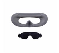 Copriobiettivo per DJI AVATA 2 Occhiali 3 Schiuma Pad Spugna Maschera per gli occhi Confortevole copertura del viso Protezione lente Accessori (Paraluce grigio + parapolvere)