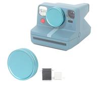 Copriobiettivo per Polaroid NOW 2/3/NOW + 2/3, in lega di alluminio, antipolvere, antigraffio, protezione impermeabile (blu)
