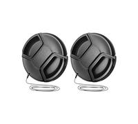 Copriobiettivo universale da 1-5 pezzi con cinghia for appendere, compatibilità for obiettivi DSLR Canon Sony 49/52/55/58/62mm(62mm,2pcs)