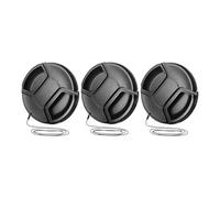 Copriobiettivo universale da 1-5 pezzi con cinturino for appendere copriobiettivo 49/52/55/58/62mm(55mm,3pcs)