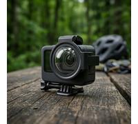 Copriobiettivo Vetro Temperato Nero per Insta360 X3 - Protezione da Graffi e Spo