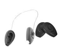 Copriorecchie 2 Pezzi con Anello Metallico Antiscivolo in Silicone | Protezione per Tinture, Adatti a Doccia e Bagno, Confortevoli, Impermeabili, Colore Nero