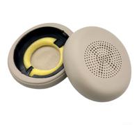 Copriorecchie di ricambio compatibili con cuffie Jabra per Elite 45h Evolve2 65 e Uc 40 ms, in morbida similpelle, colore nero per una vestibilità comoda, facile da installare, lunga durata (F)