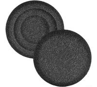 Copriorecchie in morbida spugna per Jabra per Evolve Serie 20 30 40 65 - Fodera per cuscino in schiuma ad alta densità - maggiore comfort per una lunga durata - set nero (nero)