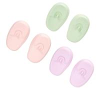 Copriorecchie Leggeri per Tintura Chioma, 3 Paia in Silicone | Protezione Dall'acqua, Design Pratico e Comodo, Adatti per Doccia e Valigia, Confezione da Tre Paia