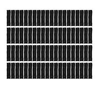 Copriorecchie monouso da 100 pezzi Copriorecchie per cuffie sanitarie elastiche per la maggior parte delle cuffie (Nera)