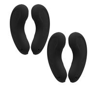 Copriorecchie Protettivi Neri in Silicone per Salone Hairdressing | Riutilizzabile, Vestibilità Confortevole, Accessorio per Colorazione e Styling, Formato Compatto