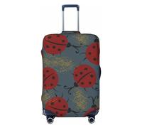 Copripagagli da viaggio a forma di coccinella - Copertura elastica per valigie, protezione per bagagli, 45-81 cm, nero, Medium
