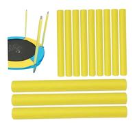 Copripali in Schiuma per Trampolino da 15,75 Pollici Pali per Trampolino Universali Maniche in Schiuma Protezione per Pali per Trampolino da Giardino Cuscinetto in Schiuma 12 Pezzi Giallo Manicotti i