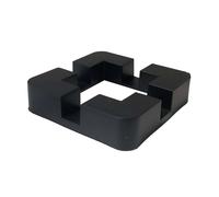 Copripalo in plastica 2 pz 12,5x3 cm nero