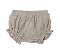 Copripannolino con Volant Neonata Mutandina Elegante in Cotone con Balze Posteriore Bambina Ruffle Pannolino BloomerMutandine Comodo,Slip Senza Cuciture Bambina,Culotte Neonata (Khaki, 6-12 Months)