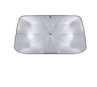 Copriparabrezza Auto Ombrello Parasole In Gomma Per Auto Protezione UV Pieghevole Alta Ombreggiatura Parabrezza Anteriore Parasole Argentato(Large)