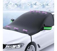 Copriparabrezza Ghiaccio per Mitsubishi Space Star 2013-2023 | Magnetico Copri Parabrezza Auto Protezione Invernale Da Pioggia E Neve con Tasche per Specchietti e Strisce Riflettenti