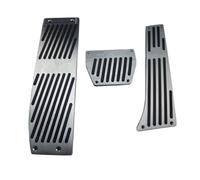 Copripedale Auto Pedali Freno A Pedale Dell'acceleratore Lega Alluminio AT MT Acceleratore Per BMW E60 E61 E63 E64 E70 Per M5 Per M6 2006-2010 Poggiapiedi Pedali Freno(AT Silver)