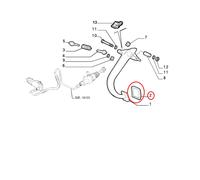 COPRIPEDALE FRIZIONE FIAT BRAVO - MAREA - TEMPRA - TIPO ORIGINALE 7744827