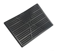 Copripedale per auto, resistente, in PVC e policarbonato, per posizione di guida, antiscivolo, per tutte le stagioni, colore nero, 15 x 23 cm