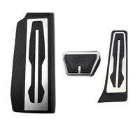 Copripedale Per Auto Serie 7 740i 750i 750Li G11 G12 Con Guida A Sinistra | Copripedali Auto Pedale Del Freno A Gas Combustibile Pedale Poggiapiedi Antiscivolo MNGNCBXWK(3Pcs AT with rest)