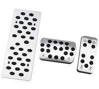 Copripedale per Focus, 2 MK2 RS ST 2005 2006 2007 2008 2009 2010 2011 in acciaio inox frizione pedale del gas, freno a gas, pedale della frizione (nero MT senza R